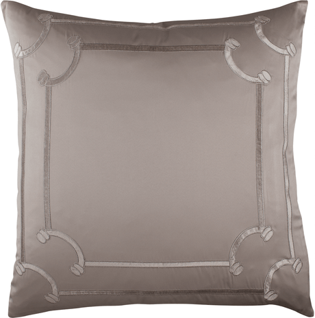 Lili Alessandra Vendome Taupe Euro Pillow