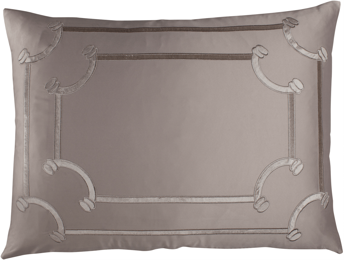 Lili Alessandra Vendome Taupe Standard Pillow
