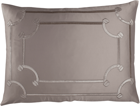 Lili Alessandra Vendome Taupe Standard Pillow