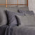 Charcoal Linen Duvet Set by Ann Gish at Fig Linens and Home