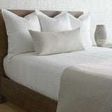 Link Bed Finisher Set in Silver by Ann Gish at Fig Linens and Home