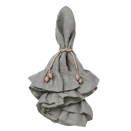 Lucca Gray Napkin Lifestyle | Mode Living at Fig Linens and Home
