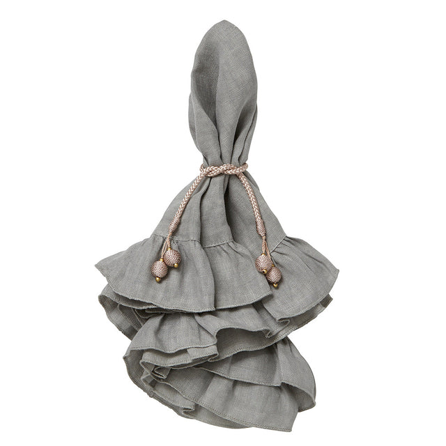 Lucca Gray Napkin Lifestyle | Mode Living at Fig Linens and Home