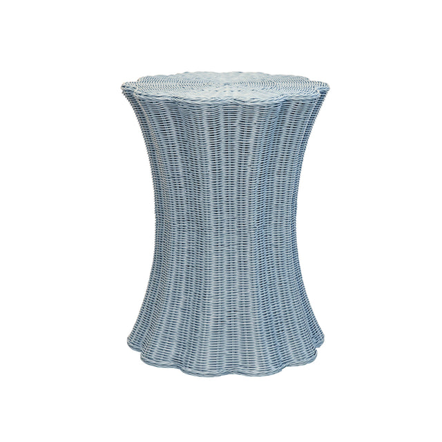 Worlds Away Maggie Light Blue Occasional Table at Fig Linens and Home - Front