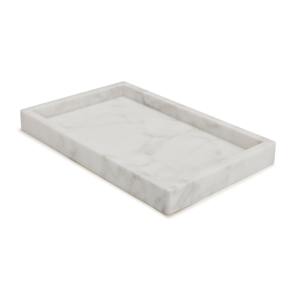 Vanity Tray - Marmol Bath Accessories by Kassatex in White at Fig Linens and Home
