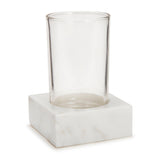 Tumbler - Marmol Bath Accessories by Kassatex in White at Fig Linens and Home