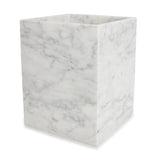 Wastebasket - Marmol Bath Accessories by Kassatex in White at Fig Linens and Home