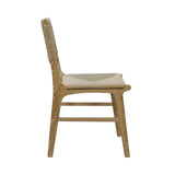 Monroe Rattan Wrapped Dining Chair in Matte Cerused Oak by Worlds Away