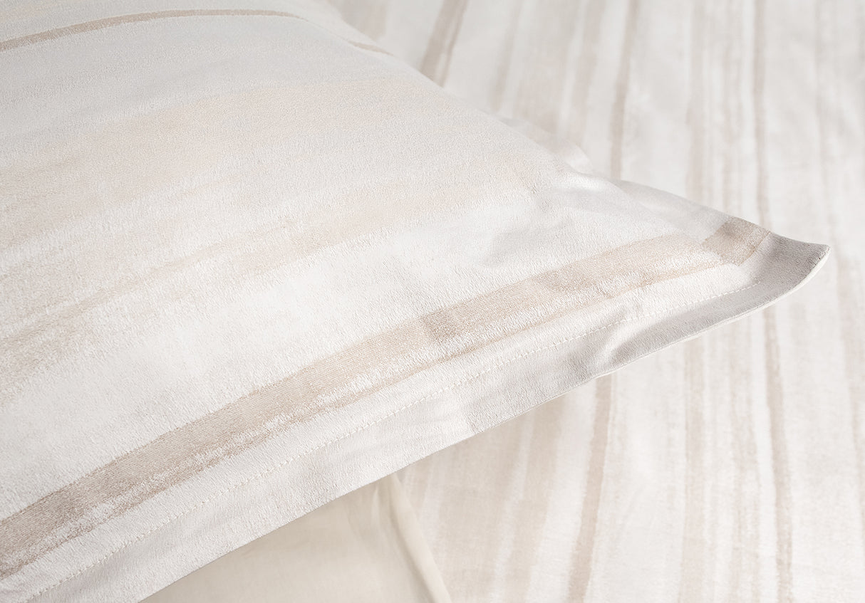 Mirage Sand Bedding Detail by Kevin O'Brien Studio at Fig Linens and Home