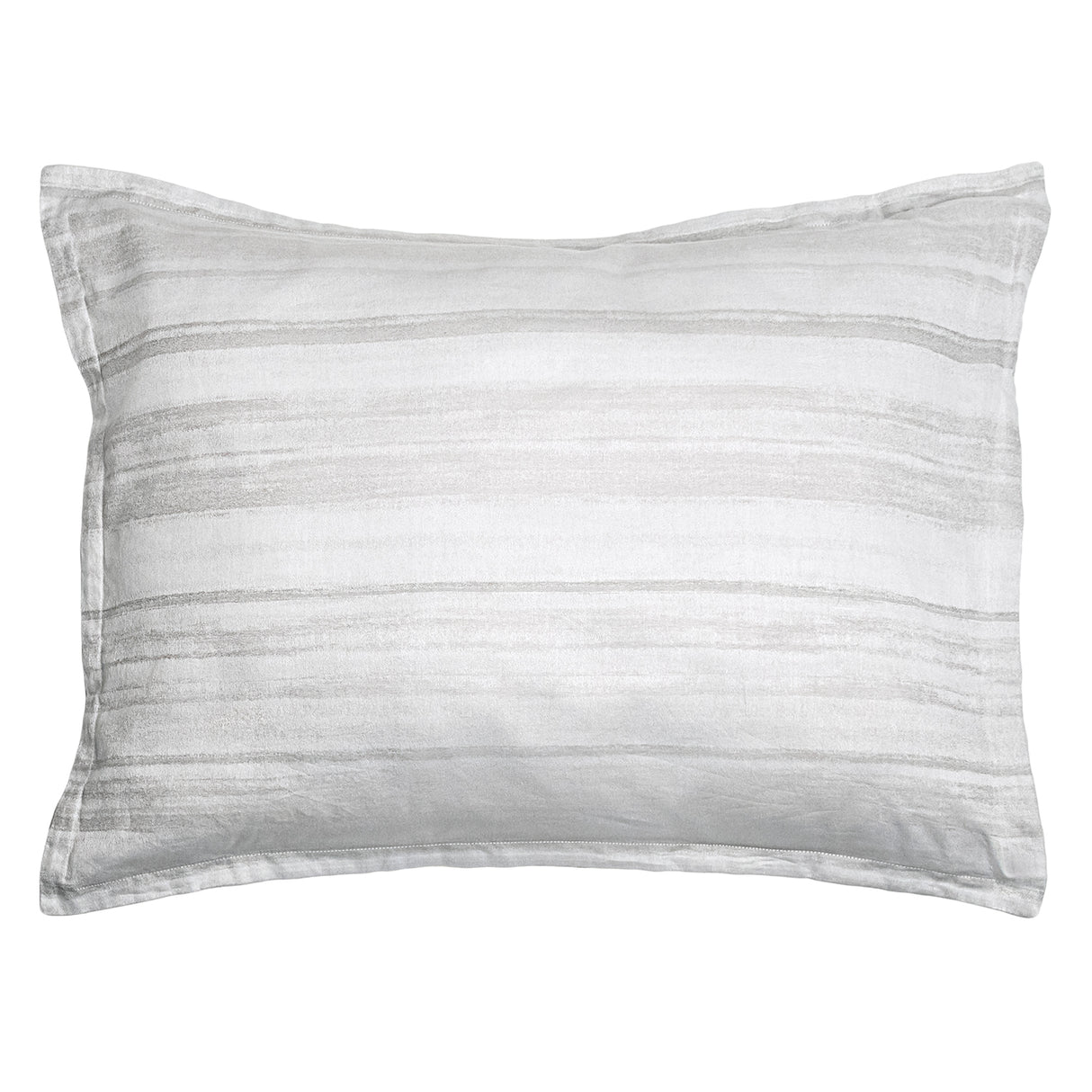 Standard Pillow Sham Front - Kevin O'Brien Mirage Silver Bedding at Fig Linens and Home