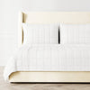 Macau Quilted Coverlet & Euro Sham in Bone by Ann Gish - Fig Linens and Home