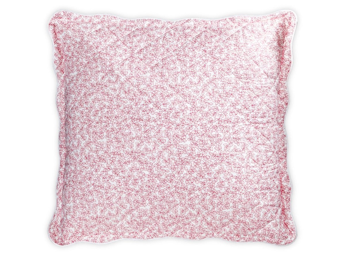 Matouk Margot Blush Euro Square Pillow | Fig Linens and Home Bedding & Pillow Shams