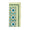 Majorelle Napkin in White, Blue  & Green Set of 4 by Kim Seybert Folded at Fig Linens and Home