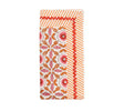 Majorelle Napkin in White, Pink & Orange Set of 4 by Kim Seybert at Fig Linens and Home 1