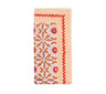 Majorelle Napkin in White, Pink & Orange Set of 4 by Kim Seybert at Fig Linens and Home 1