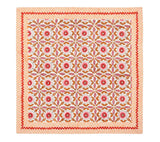 Majorelle Napkin in White, Pink & Orange Set of 4 by Kim Seybert at Fig Linens and Home Open 1