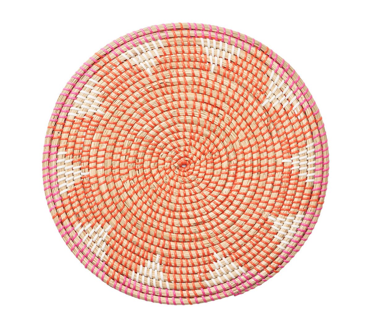 Majorelle Placemat in Pink & Orange Set of 4 by Kim Seybert at Fig Linens and Home 1