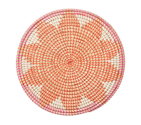 Majorelle Placemat in Pink & Orange Set of 4 by Kim Seybert at Fig Linens and Home 1