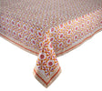 Majorelle Tablecloth in White, Pink & Orange by Kim Seybert on Table