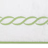 Swatch of Matouk Classic Chain Towels - Spring Green - Fig Linens and Home