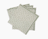 Clover Green Laksha Napkins Set of 4 by Matouk Schumacher at Fig Linens and Home