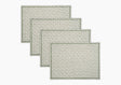 Laksha Clover Green Placemats Set of 4 by Matouk Schumacher at Fig Linens and Home