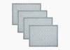 Laksha Lapis Blue Placemats Set of 4 by Matouk Schumacher at Fig Linens and Home