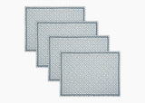 Laksha Lapis Blue Placemats Set of 4 by Matouk Schumacher at Fig Linens and Home
