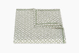 Laksha Tablecloth by Matouk Schumacher in Clover Green at Fig Linens and Home