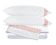 Liana Coral Sheet Set | Matouk Percale Cotton Sheets
