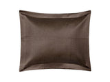 Matouk Alba Sable Brown Pillow Shams | Sateen Quilts & Shams