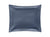 Pillow Sham - Alba Steel Blue Quilted Shams by Matouk | Luxury Bedding at Fig Linens and Home