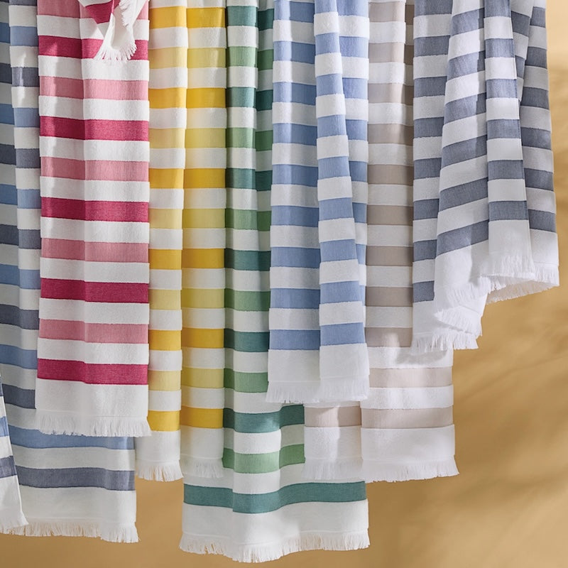 Matouk Amado Stripe Beach Towels for Pool and Seaside