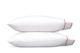 Pillowcases | Matouk Ansonia Red Cotton Bedding at Fig Linens and Home