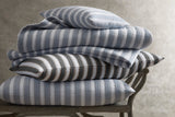 Matouk Schumacher Apollo Stripe Matelasse Bedding in Stack shown with other colors