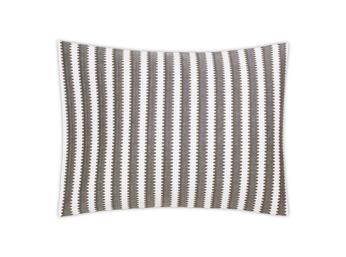 Pillow Sham - Apollo Stripe Comet Matelasse by Matouk Schumacher at Fig Linens and Home