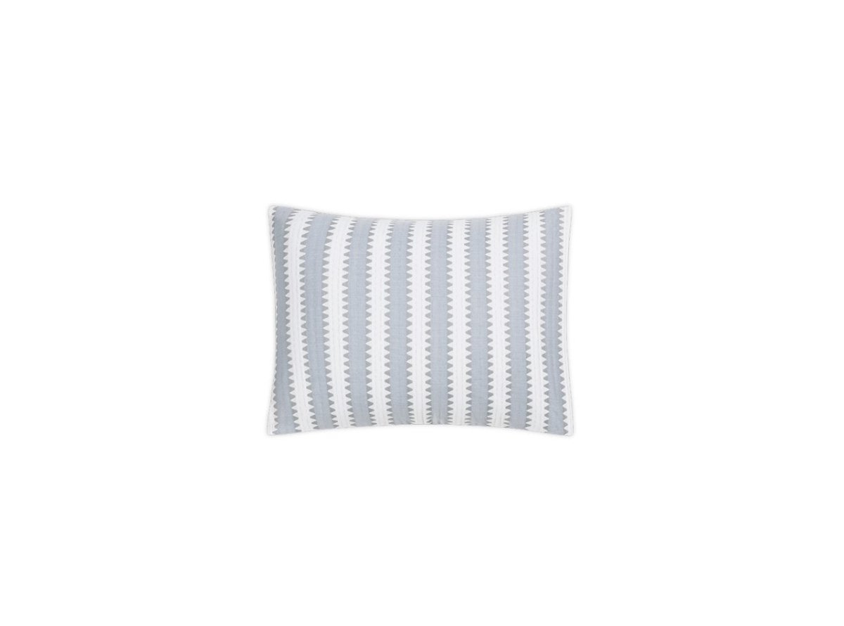 Boudoir Pillow - Apollo Stripe Dove Matelasse by Matouk Schumacher at Fig Linens and Home