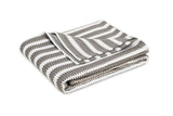 Coverlet - Apollo Stripe Comet Matelasse by Matouk Schumacher at Fig Linens and Home