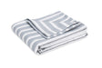 Coverlet - Apollo Stripe Dove Matelasse by Matouk Schumacher at Fig Linens and Home