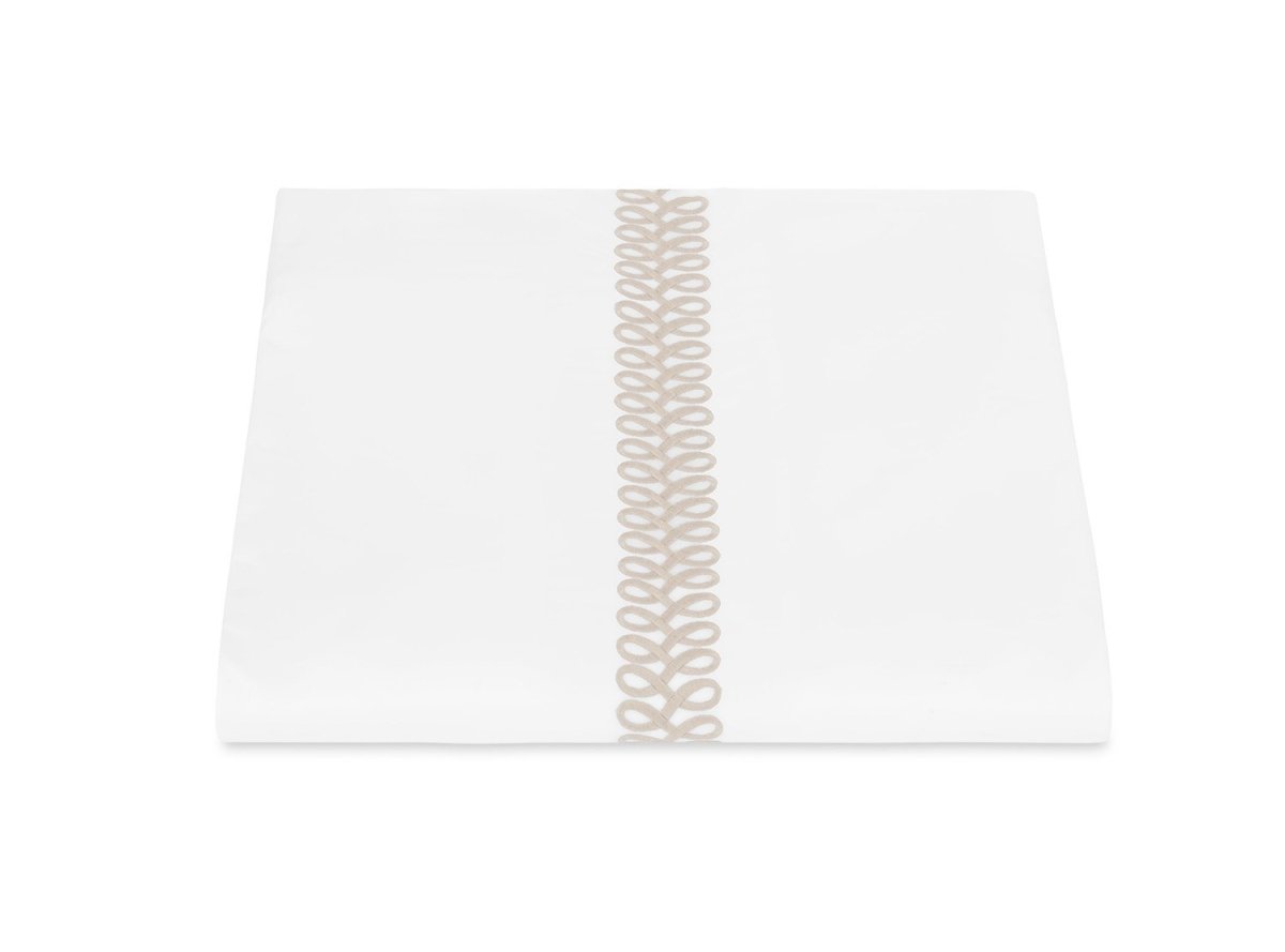 Duvet Cover - Matouk Schumacher Astor Braid Dune Bedding - Fig Linens and Home