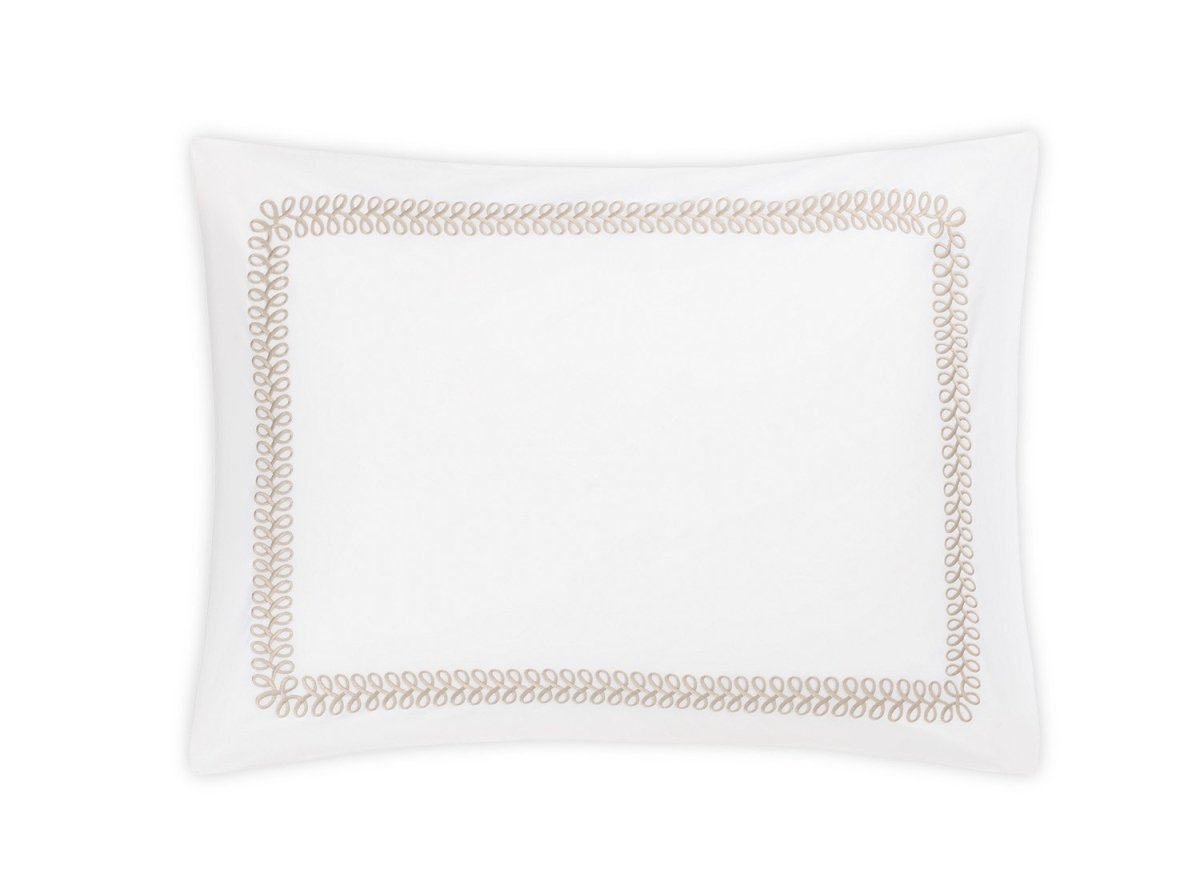 Pillow Sham - Matouk Schumacher Astor Braid Dune Bedding - Fig Linens and Home