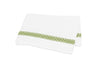 Flat Sheet - Matouk Schumacher Astor Braid Grass Green Bedding - Fig Linens and Home