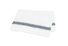 Flat Sheet - Matouk Schumacher Astor Braid Indigo Bedding - Fig Linens and Home