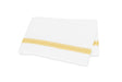 Flat Sheet - Matouk Schumacher Astor Braid Lemon Yellow Bedding - Fig Linens and Home