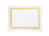 Pillow Sham - Matouk Schumacher Astor Braid Lemon Yellow Bedding - Fig Linens