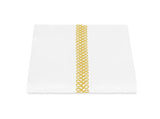 Duvet Cover - Matouk Schumacher Astor Braid Lemon Yellow Bedding - Fig Linens