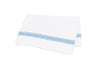 Flat Sheet - Matouk Schumacher Astor Braid Sky Bedding - Fig Linens and Home