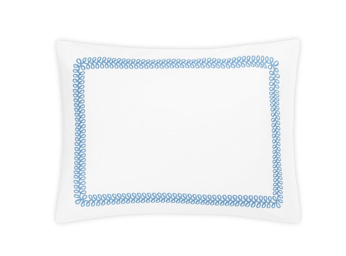 Pillow Sham - Matouk Schumacher Astor Braid Sky Bedding - Fig Linens and Home