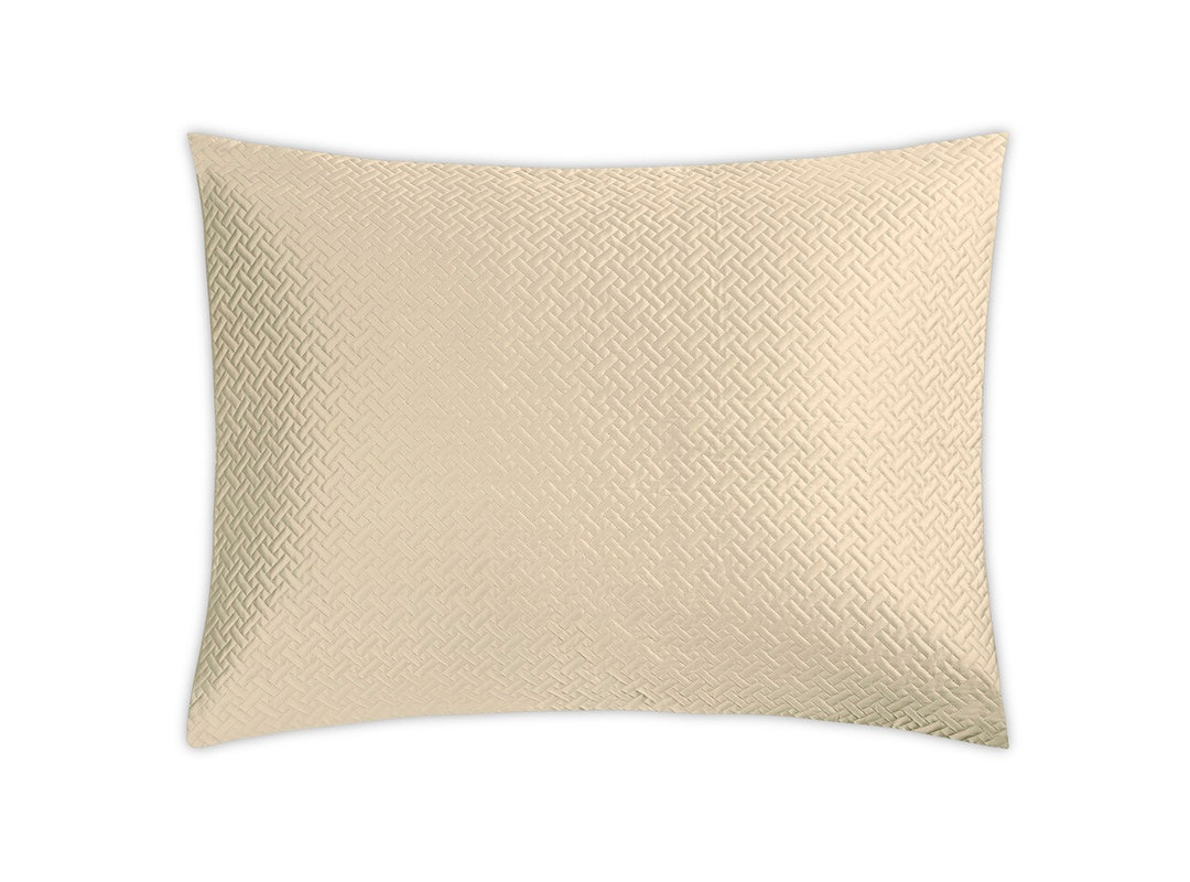 Pillow Sham - Matouk Basketweave Dune - Fig Linens and Home