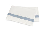 Flat Sheet - Ambrose Bone and Hazy Blue | Matouk Bedding at Fig Linens and Home